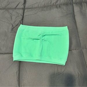 American Eagle Mint Green Cropped Tube Top